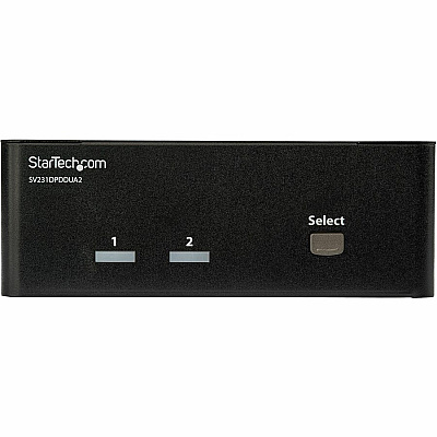 StarTech 2-port Display Port Dual-monitor Kvm Switch - 4k 60hz - Access Two Dual-monitor Computers And Two Shared Usb Peripherals From A Single Workstation (SV231DPDDUA2)