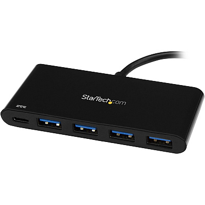 StarTech 4 Port Usb C Hub With Power Delivery - Usb-c To 4x Usb-a - Usb 3.0 Hub (5gbps) (HB30C4AFPD)