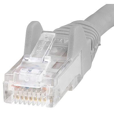 StarTech 1ft Cat6 Ethernet Cable Gray 100w Poe (N6PATCH1GR)
