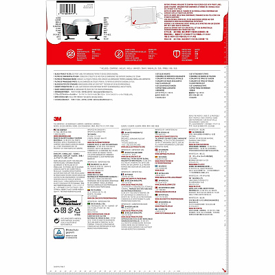 3M Privacy Filter for 23.6in Monitor, 16:9, PF236W9B