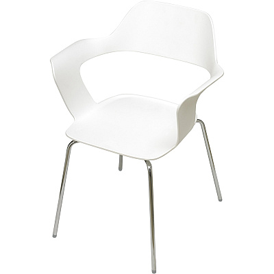 KFI Julep Poly Chair-Red (2500CHWHITE)