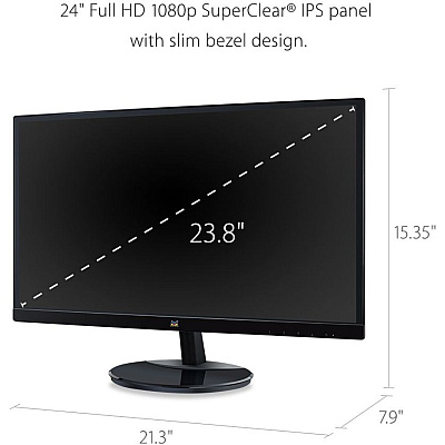 Viewsonic VA2459-SMH 24 Inch IPS 1080p LED Monitor with 100Hz, HDMI and VGA Inputs
