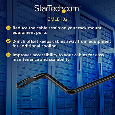 StarTech Lacing Bars Horizontal Cable - 2 Inch (CMLB102)