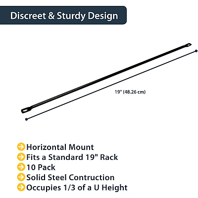 StarTech Lacing Bars Horizontal Cable (CMLB10)
