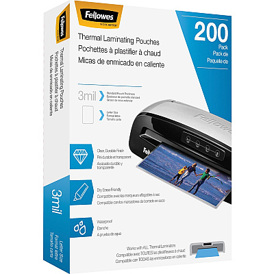 Fellowes Letter-Size Thermal Laminating Pouches (5743401)