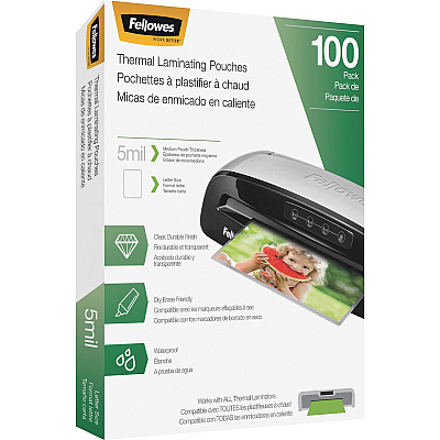 Fellowes Letter-Size Thermal Laminating Pouches (5743501)
