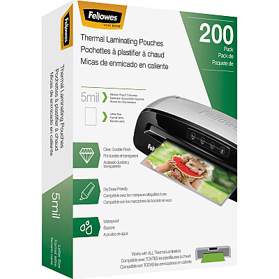 Fellowes Letter-Size Thermal Laminating Pouches (5743601)
