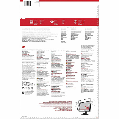 3M High Clarity Privacy Filter for 21.5in Monitor, 16:9, HC215W9B