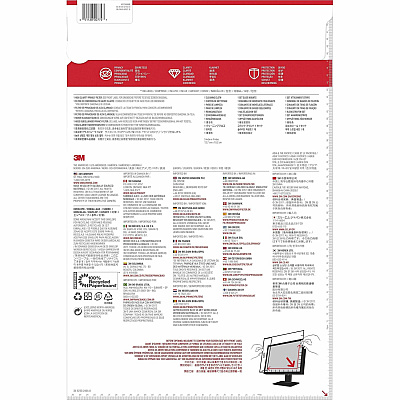 3M High Clarity Privacy Filter for 23in Monitor, 16:9, HC230W9B