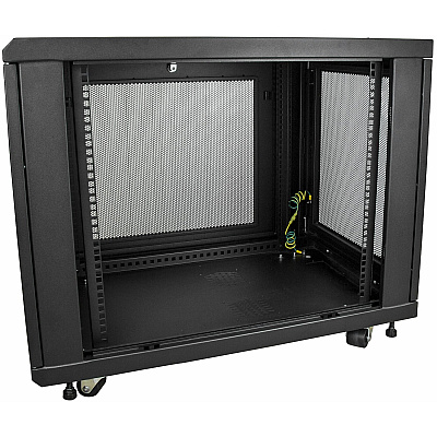 StarTech 12u Server Rack Cabinet 2-30in W/casters (RK1233BKM)