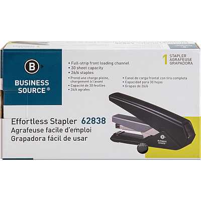 Business Source Full Strip Flat-Clinch Stapler (BSN62838)