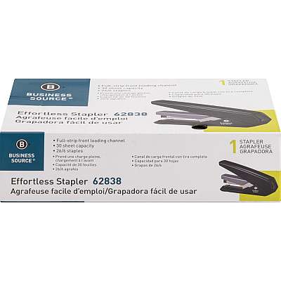 Business Source Full Strip Flat-Clinch Stapler (BSN62838)