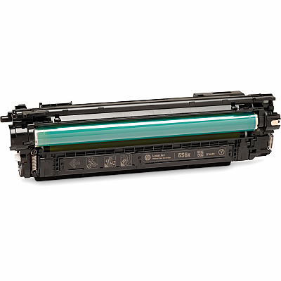 HP 656X (CF462X) Original High Yield Laser Toner Cartridge - Yellow - 1 Each