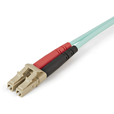 StarTech 1m (3ft) Lc/upc To Lc/upc Om4 Multimode Fiber Optic Cable, 50/125Âµm Lommf/vcsel Zipcord Fiber, 100g, Low Insertion Loss - Lszh Fiber Jumper Cord (450FBLCLC1)