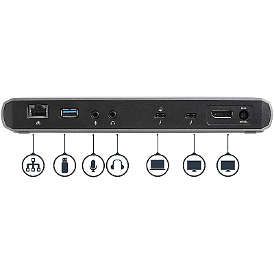StarTech Thunderbolt 3 Dock - Dual 4k Dp - 85w Pd (TB3DK2DPPD)