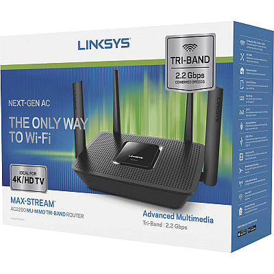 Linksys Max-Stream EA8300 Wi-Fi 5 IEEE 802.11ac Ethernet Wireless Router