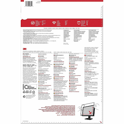 3M High Clarity Privacy Filter for 23.6in Monitor, 16:9, HC236W9B
