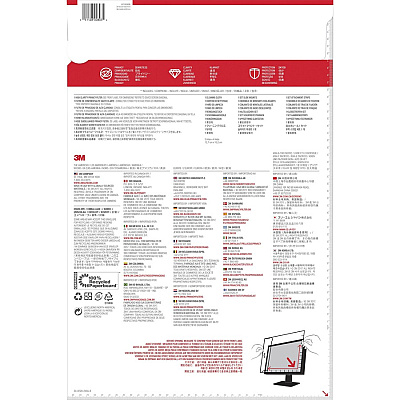 3M High Clarity Privacy Filter Black, Glossy (MMMHC240W9B)