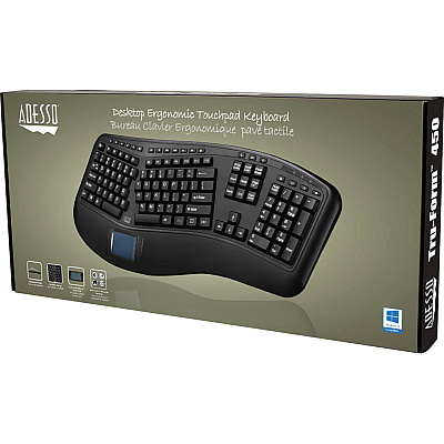 Adesso Tru-form Ergo Usb Touchpad Keyboard (AKB450UB)