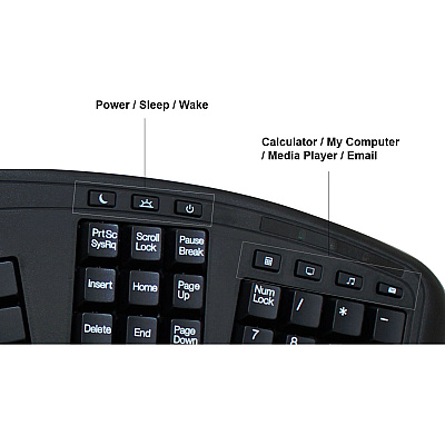 Adesso Tru-form Ergo Usb Touchpad Keyboard (AKB450UB)