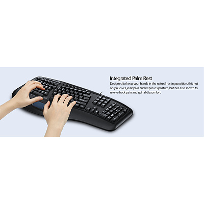 Adesso Tru-form Ergo Usb Touchpad Keyboard (AKB450UB)