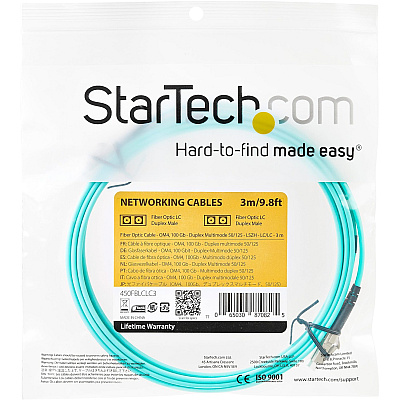 StarTech 3m (10ft) Lc/upc To Lc/upc Om4 Multimode (450FBLCLC3)