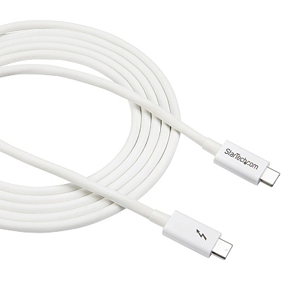 StarTech Thunderbolt 3 Cable 2m 20gbps White (TBLT3MM2MW)
