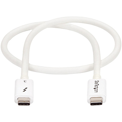 StarTech 0.5m Thunderbolt 3 Cable 40gbps White (TBLT34MM50CW)