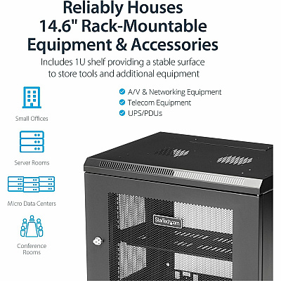 StarTech 2post 9u 19in Wall Mount Network Cabinet (RK9WALM)