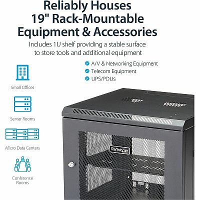 StarTech Cabinet - Wallmount W/ Hinge 9u (RK920WALM)