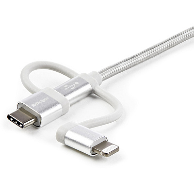 StarTech Cable Usb - Micro-usb Usb-c Lightning 1m (LTCUB1MGR)