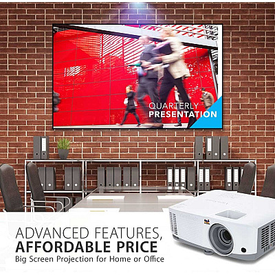 Viewsonic PA503S 3800 Lumens SVGA High Brightness Projector for Home and Office with HDMI Vertical Keystone