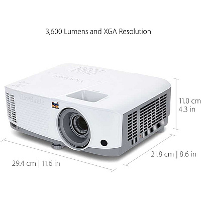 Viewsonic PA503X 3800 Lumens XGA High Brightness Projector Projector for Home and Office with HDMI Vertical Keystone
