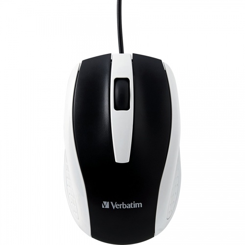Verbatim Corded Notebook Optical Mouse - White (99740)