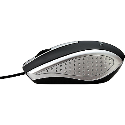 Verbatim Corded Notebook Optical Mouse - Silver (99741)