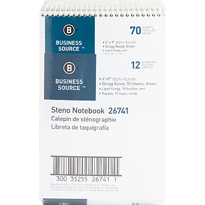 Business Source Steno Notebook (BSN26741PK)