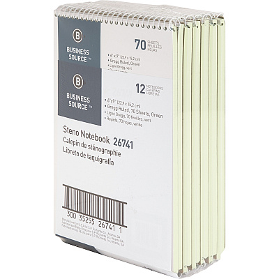 Business Source Steno Notebook (BSN26741PK)