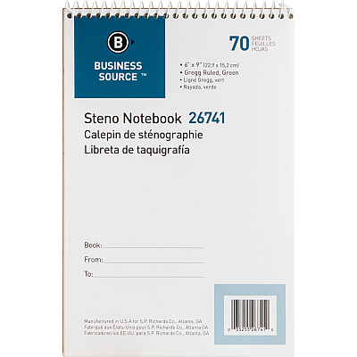 Business Source Steno Notebook (BSN26741PK)