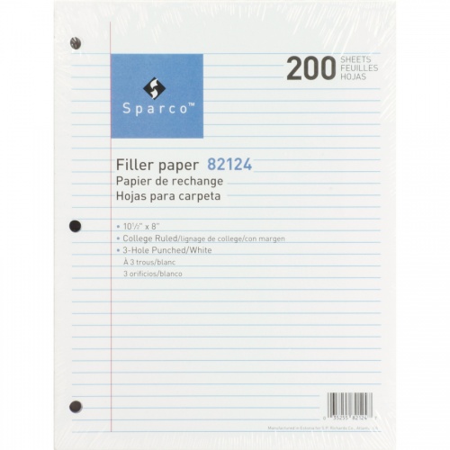 Sparco 3-hole Punched Filler Paper (82124BD)