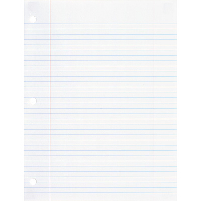 Sparco 3-hole Punched Filler Paper (SPR82124BD)