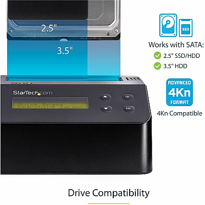 StarTech Eraser Hard Drive - Standalone - 4kn (SDOCK1EU3P2)
