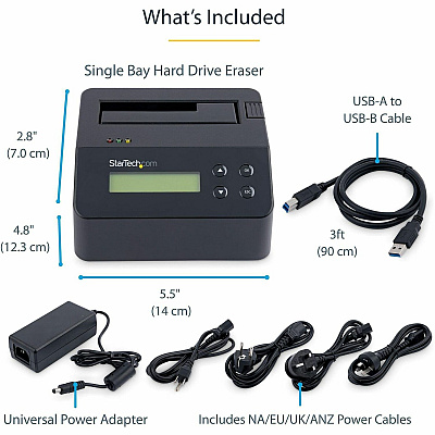 StarTech Eraser Hard Drive - Standalone - 4kn (SDOCK1EU3P2)