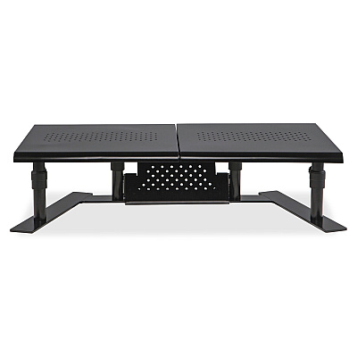 Allsop Metal Art ErgoTwin Height Adjustable Dual Monitor Stand - (31883)