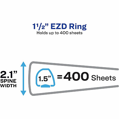 Avery 1-1/2" Heavy-Duty Industrial SDS Binder - One-Touch Rings (AVE18950)