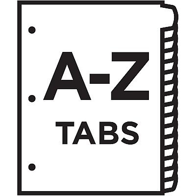 Avery Heavy-Duty Plastic A-Z Industrial Dividers (AVE23081)