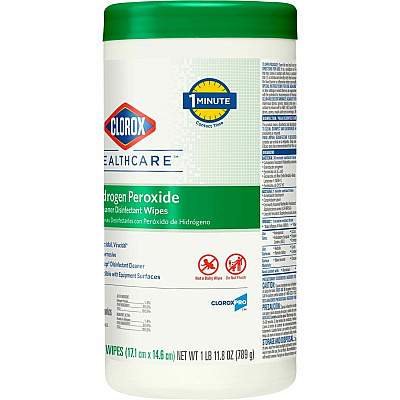 Clorox Healthcare Hydrogen Peroxide Cleaner Disinfectant Wipes (CLO30825)