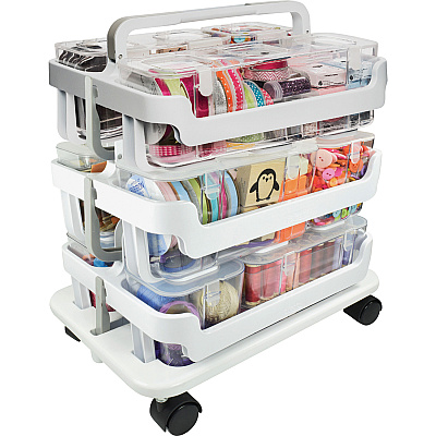 deflecto Stackable Caddy Organizer Multi-Pack Bundle (DEF329003BB)