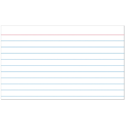 Pacon Ruled Index Cards (PAC5135)