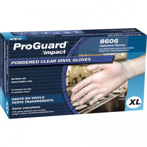 ProGuard General-purpose Disposable Vinyl Gloves (8606XLCT)