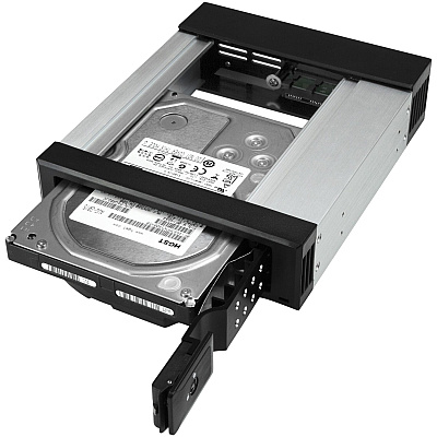 StarTech Hot Swap Bay - 5.25 Bay To 3.5" Sata/sas (HSB1SATSASBA)